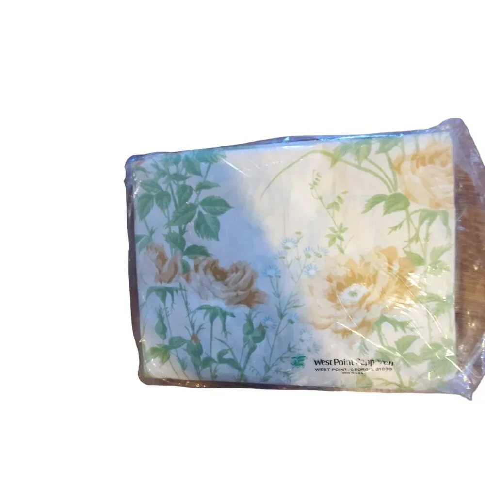 West Point Pepperell vintage new old stock twin fitted sheet permanent press